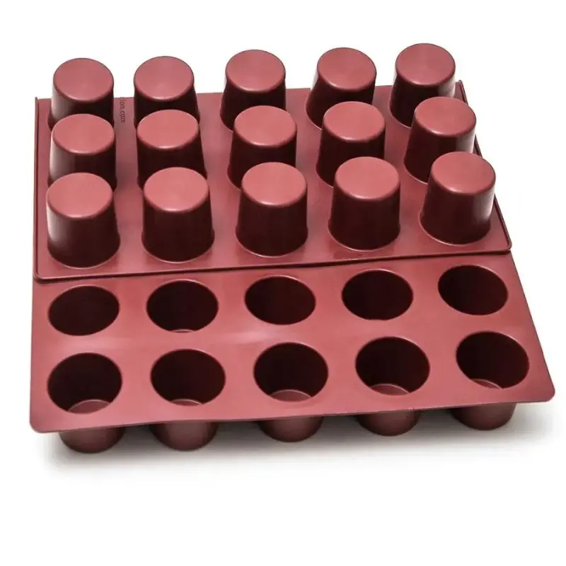 SILMAE Silicone cylinder mould 40 cavities Ø55X55 mm – 119 ml