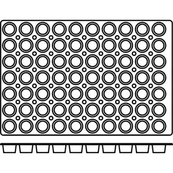 Silikomart Professional SQ007 Mini Muffin Silicone Mold - 45mm h x 30mm