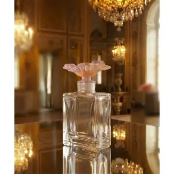 Daum Glass Sculpture Perfume Bottle Or d'Abeille in a Numbered Edition - 9.5cm x 5.0cm x 30.0cm