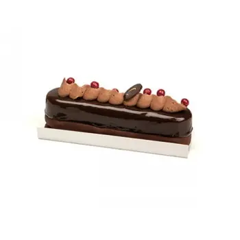 Pastry Chef's Boutique PIBS134WH Deluxe Rectangular Individual Mono...