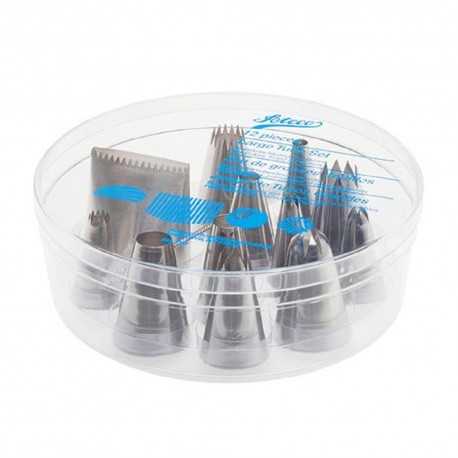 Ateco 786 Ateco 12-Piece Large Tube Set - Stainless Steel Pastry Tips Sets