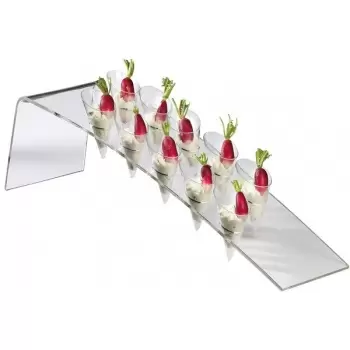 Harp buffet display for 10 small cones - 22,6 ? x 5,8 ? x 6,3 ?
