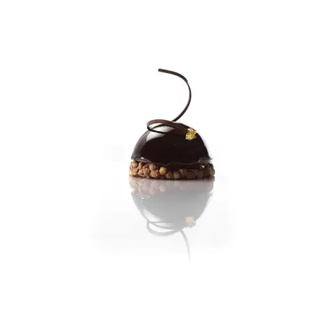 Pastry Chef's Boutique PCB97145 Belgian Chocolate Decoration Spiral Dark - 80 Pces Chocolate Fantasies Decorations
