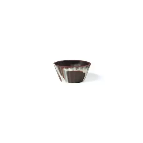 Pastry Chef's Boutique PCB11254 Belgian Chocolate Cups - Ballerina Cups Marbled Ø 2.56'' x 1.57 x 1.18- 105 Pces Chocolate Cu...