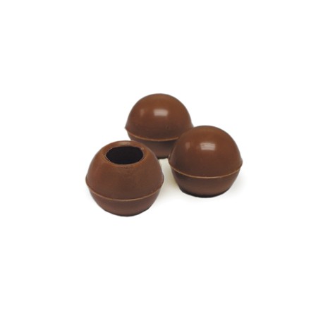 Pastry Chef's Boutique PCB96821 Belgian Chocolate Cups - Truffle Shells Milk Ø25Mm - 504 Pces Chocolate Cups and Truffle shells