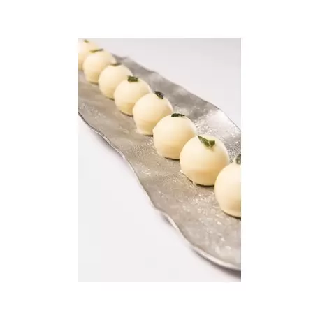 Pastry Chef's Boutique PCB96831 Belgian Chocolate Cups - Truffle Shells White Ø25Mm - 504 Pces Chocolate Cups and Truffle shells