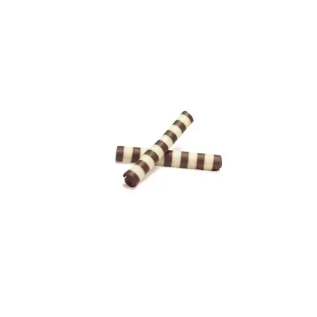 Pastry Chef's Boutique PCB96269 Belgian Chocolate Sticks Twister Dark/White 1.4 -3150 Pces Chocolate Sticks