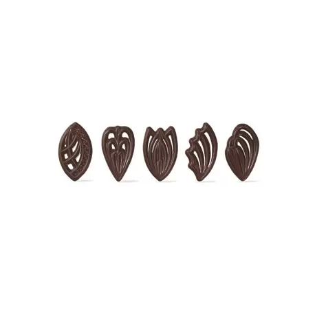 Pastry Chef's Boutique PCB91202 Belgian Chocolate Decoration Exclusive Assortment - 310 Pces Chocolate Fantasies Decorations