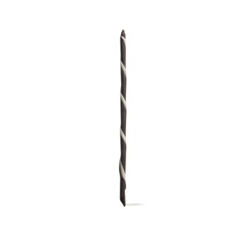 Pastry Chef's Boutique PCB91173 Belgian Chocolate Sticks Cigarillos Stripe Dark / White 6'' - 200 Pces Chocolate Sticks
