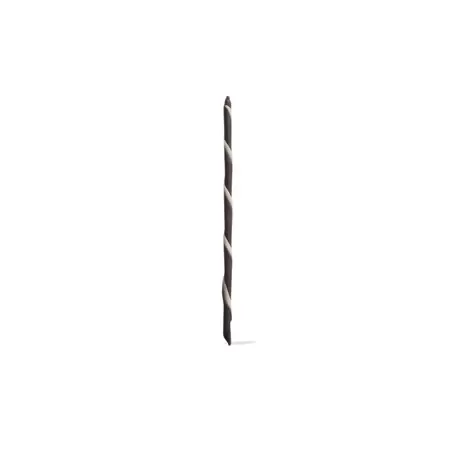 Pastry Chef's Boutique PCB91173 Belgian Chocolate Sticks Cigarillos Stripe Dark / White 6'' - 200 Pces Chocolate Sticks