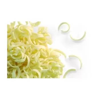Belgian Chocolate Curls - Spaghetti White -5.5Lb