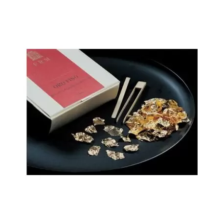 Pastry Chef's Boutique GP01 Gold Petals Edible 23KT, 150mg with Tweezers Edible Gold and Silver