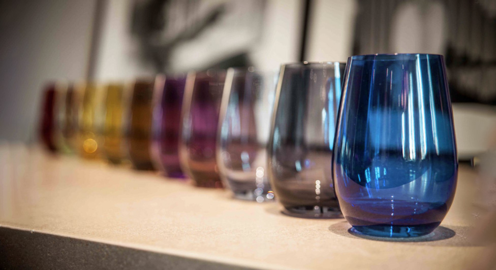 Designer & Colored Glassware